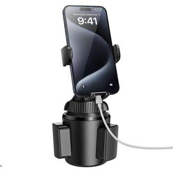APPS2Car Universal Car Cup Phone Holder | Quick Extension Long Arm | 360° Swivel