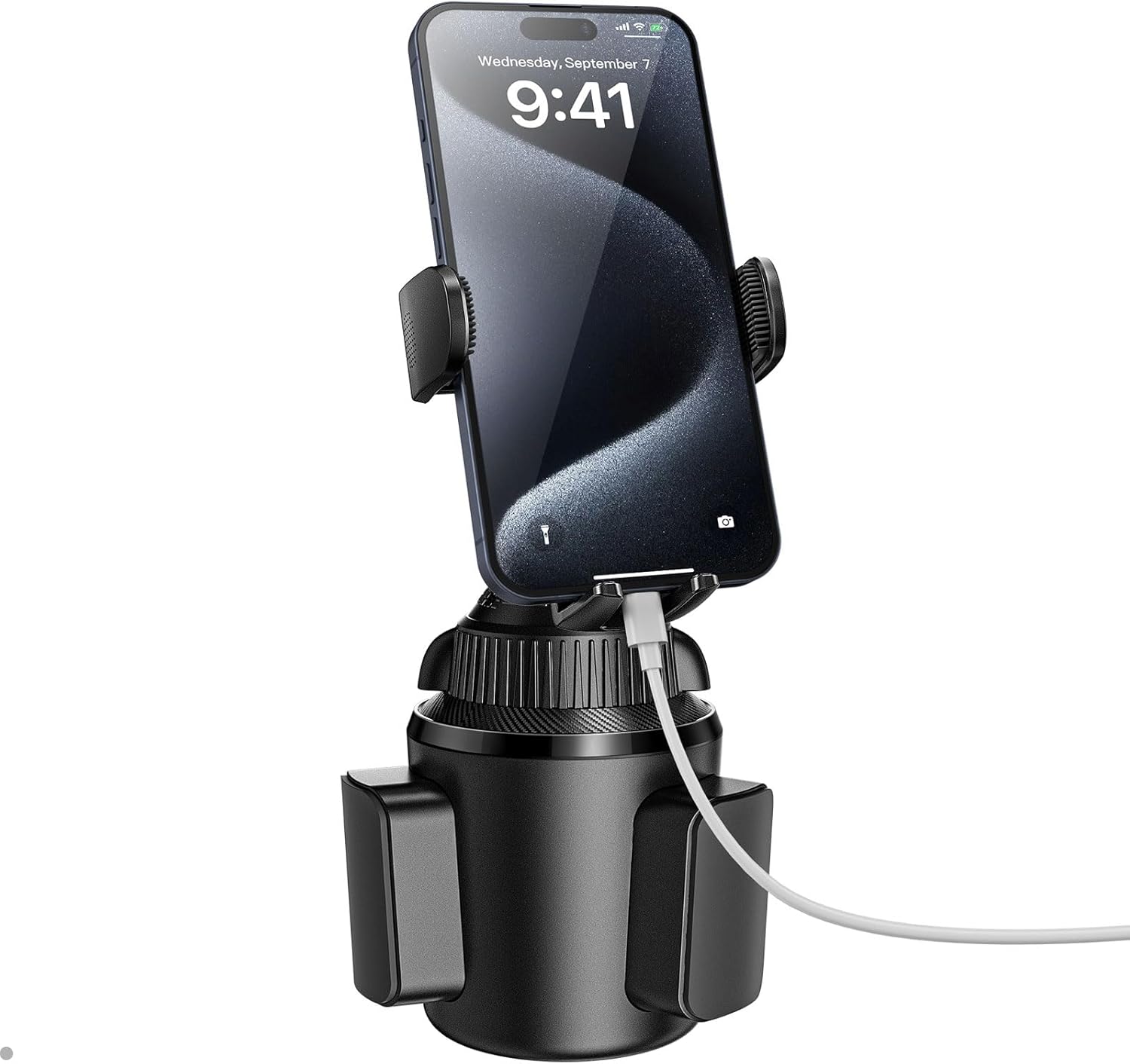 APPS2Car Universal Car Cup Phone Holder | Quick Extension Long Arm | 360° Swivel