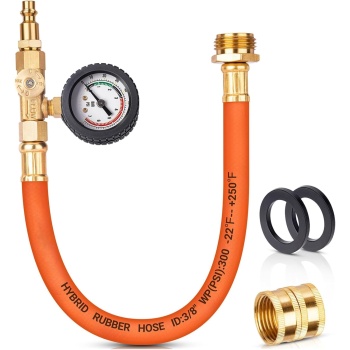 Brass RV Winterizing Kit, 17'' Sprinkler Winterization Kit with Water Pressure