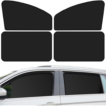 QUICTO Car Window Sun Shades, Universal Interior Accessories - Double-Sided