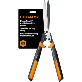 Fiskars 23" Hedge Shears, Hedge Clippers with PowerGear2 Technology