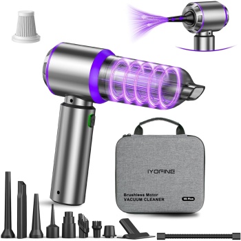 Vacuum/Air Duster 80,000RPM Super Power Mini Car Vacuum Cleaner 4-in-1 air