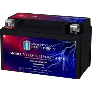Mighty Max Battery YTX7A-BS -12 Volt 6 AH, 105 CCA, Rechargeable Maintenance