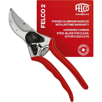 Felco F2 Pruning Shears – 9.25" Swiss-Made Garden Clippers for Professional