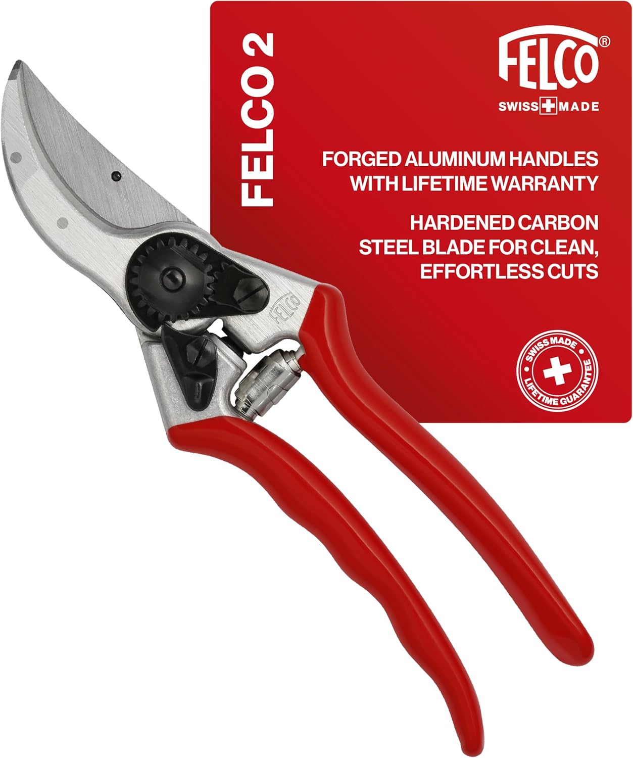 Felco F2 Pruning Shears – 9.25" Swiss-Made Garden Clippers for Professional