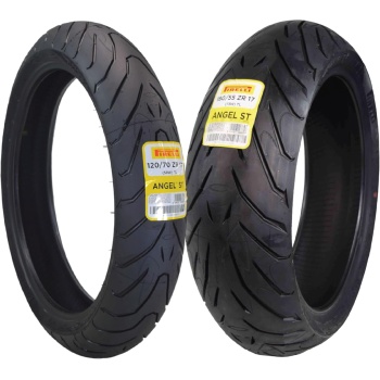 Pirelli Angel ST 120/70ZR17 (58W) Front & 180/55ZR17 (73W) Rear Motorcycle Tires