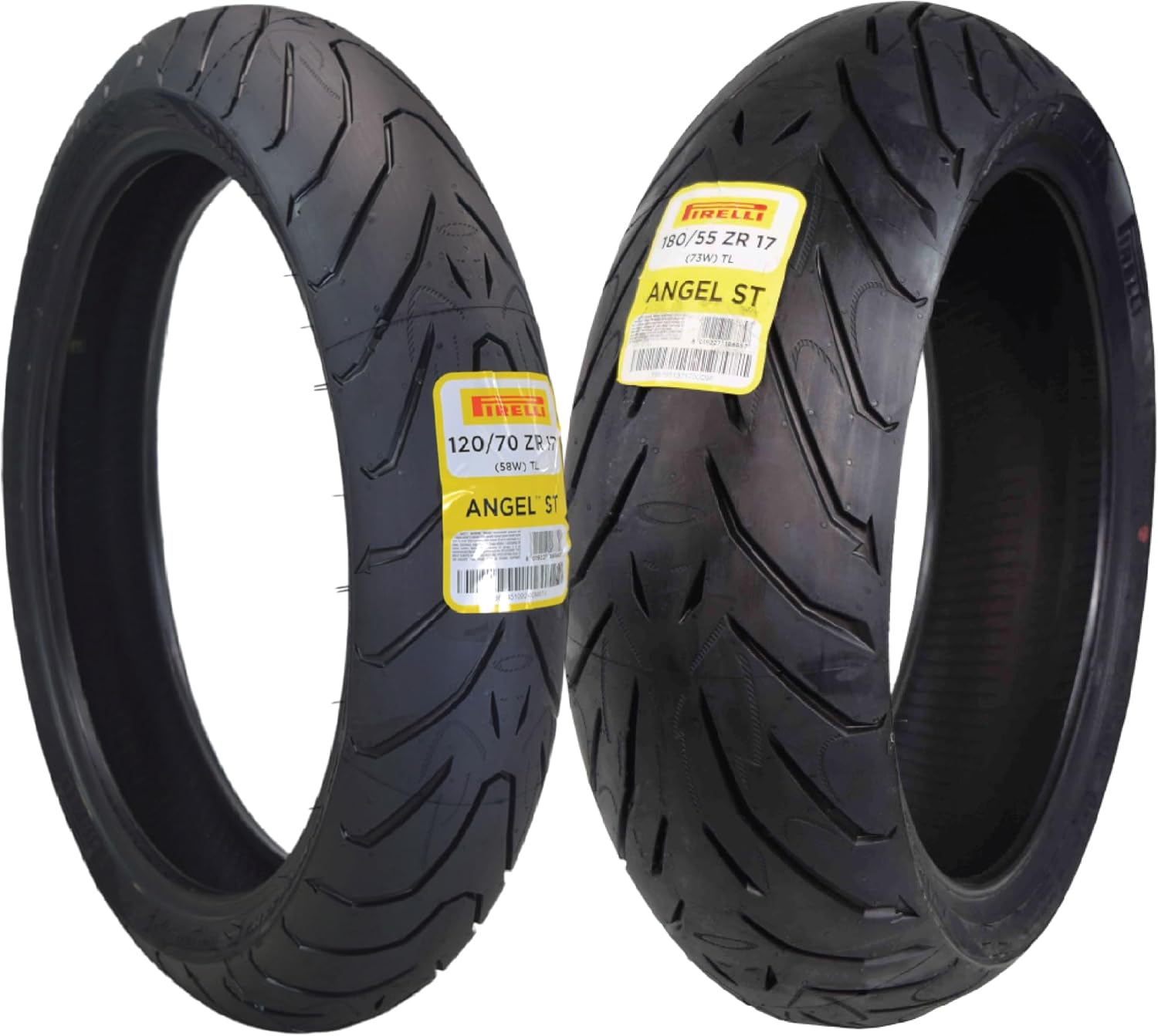 Pirelli Angel ST 120/70ZR17 (58W) Front & 180/55ZR17 (73W) Rear Motorcycle Tires