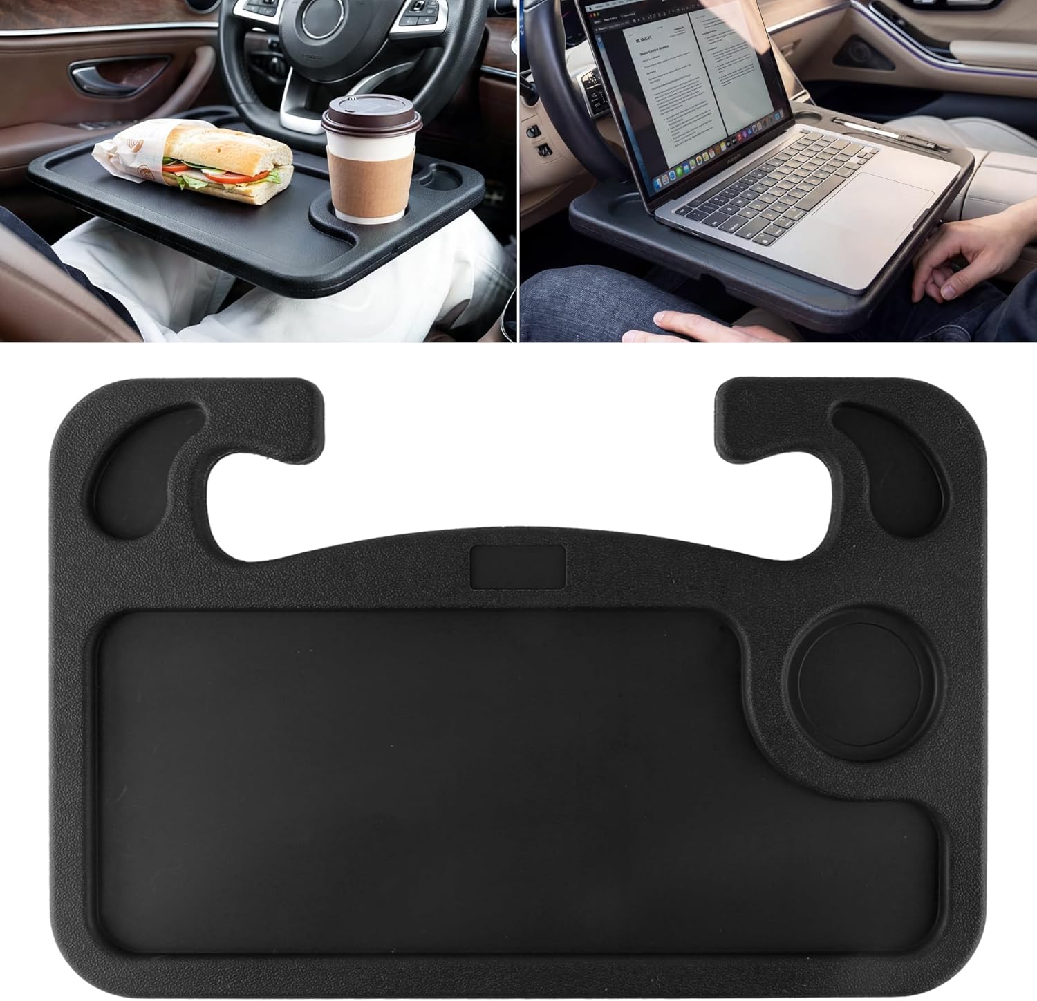 JUSTTOP Car Steering Wheel Desk for Laptop,Multipurpose Travel Car Accessories