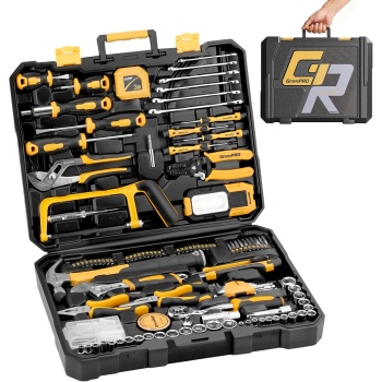 GRENPRO 218 Piece Tool Kit for Home, Tool Box with General Household Hand Tools
