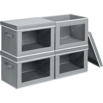 Homsorout Storage Bins with Lids - Fabric Closet Storage Bins