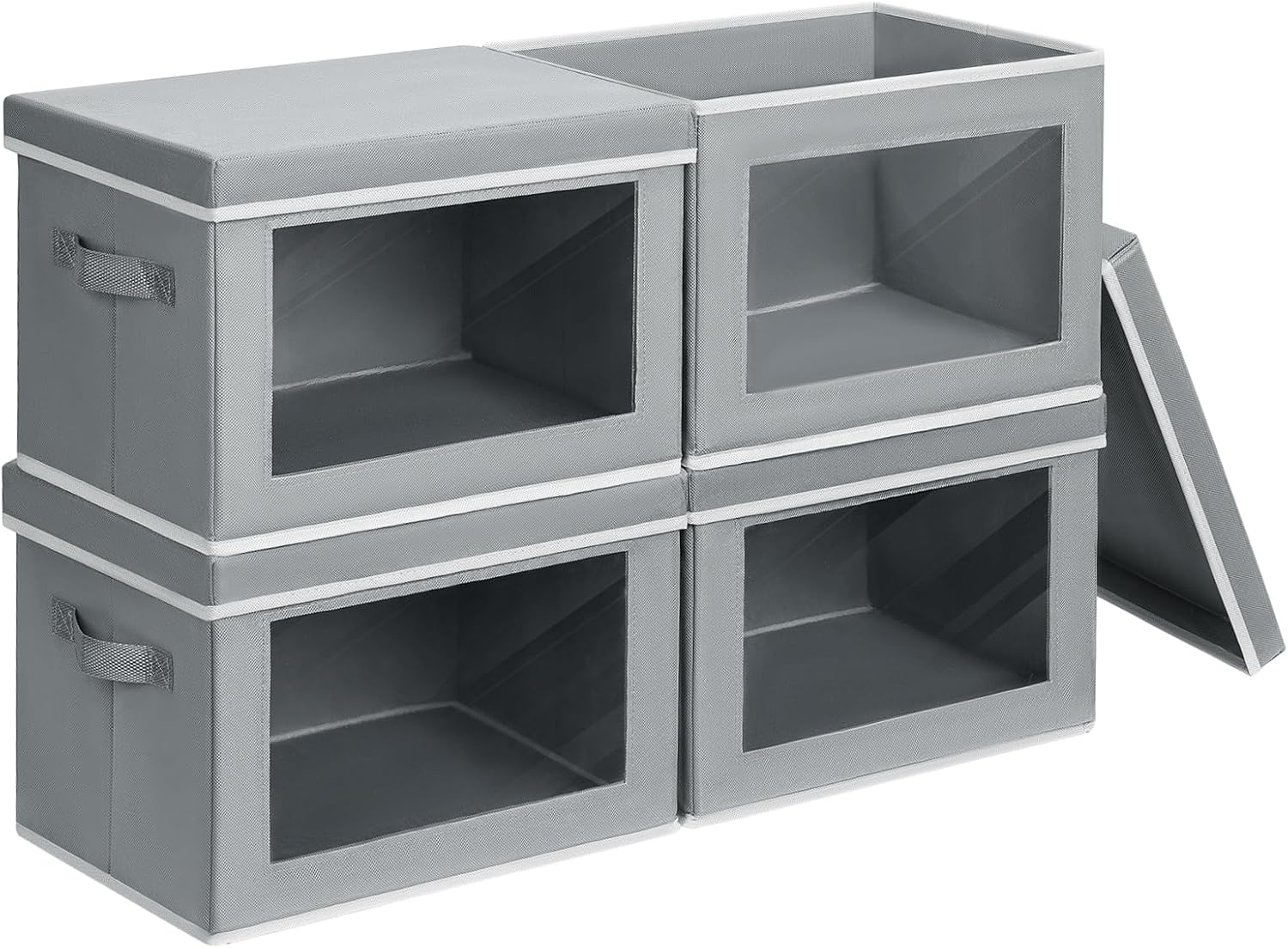 Homsorout Storage Bins with Lids - Fabric Closet Storage Bins