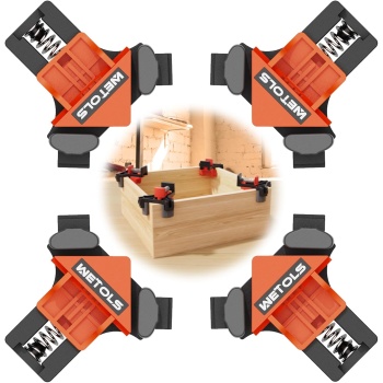 WETOLS Corner Clamp for Woodworking, 90 Degree Right Angle Clamp, Wood Clamps