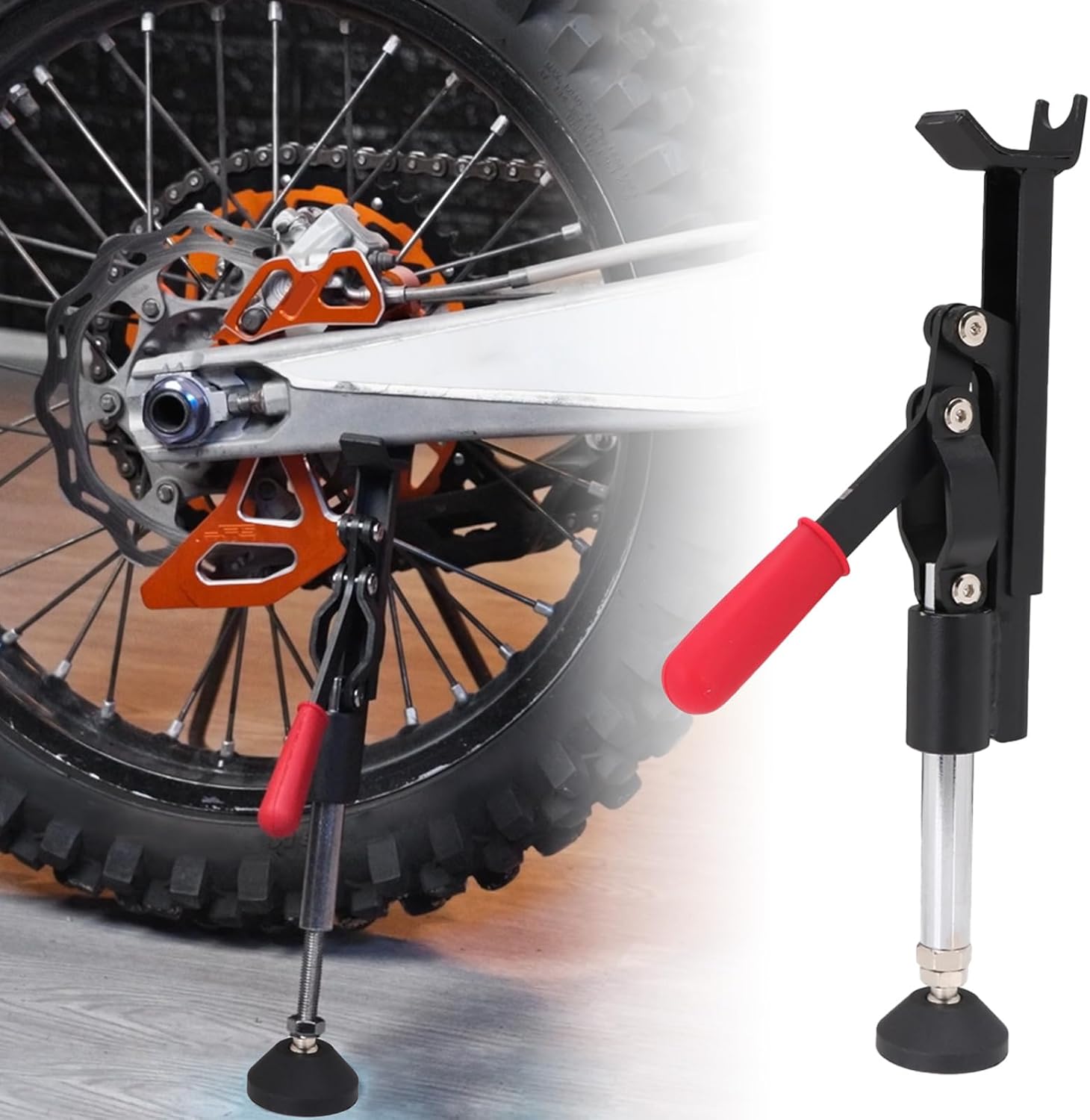 Motorcycle Wheel Stand Lift Trail Stand Easy And Portable - the Fourth