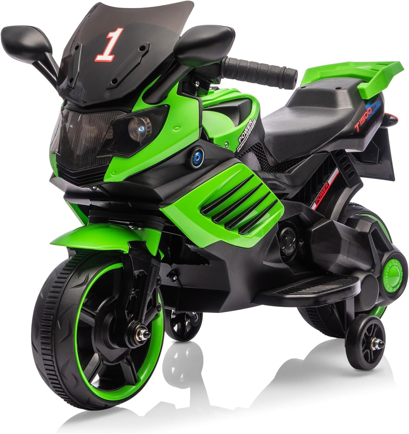Kids Ride On Motorcycle, 6V Battery Powered Electric Motorcycle, w/Treaded