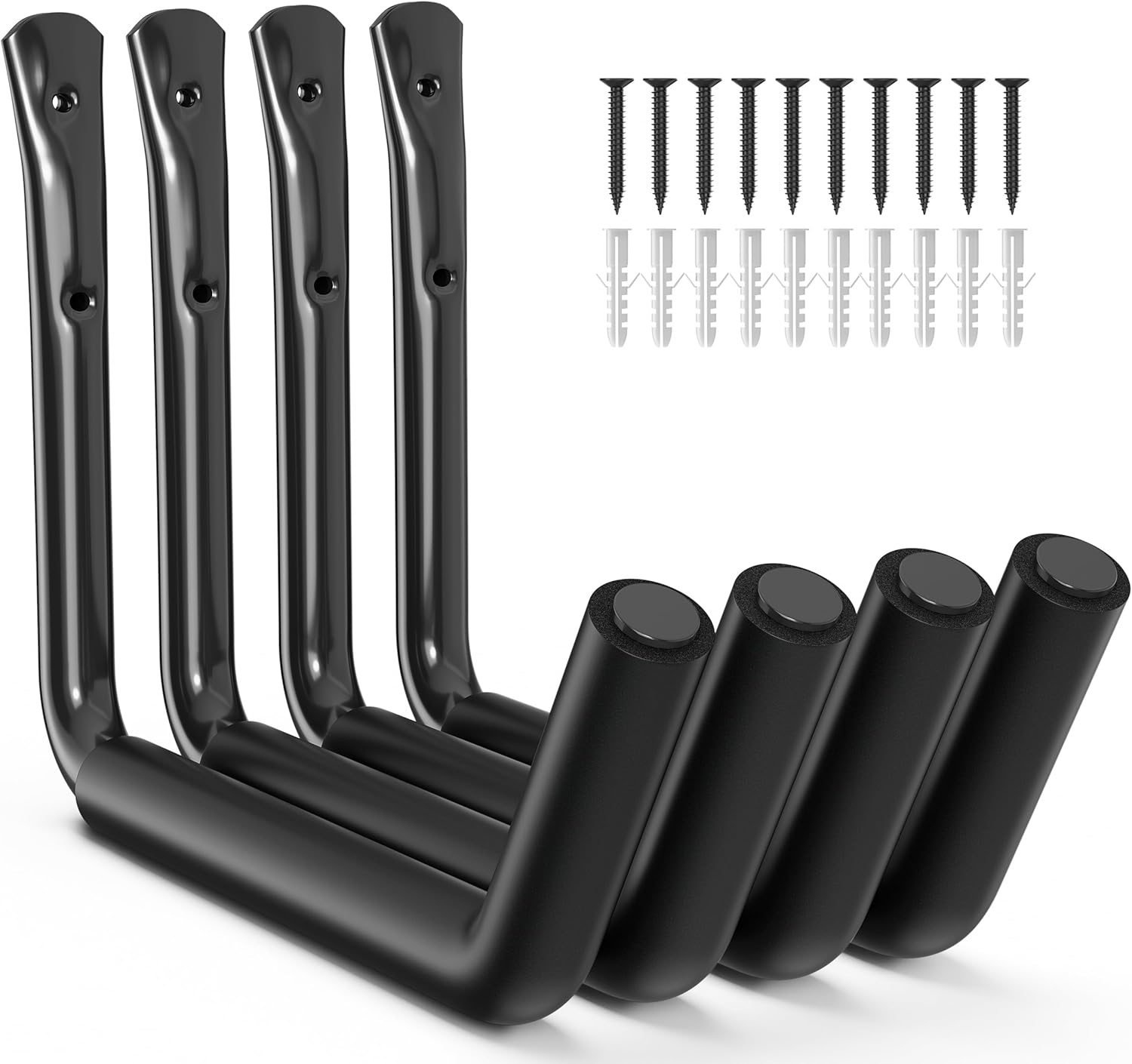 niffgaff Heavy Duty Garage Storage Hooks - 120 LB Capacity Wall Mounted Rack