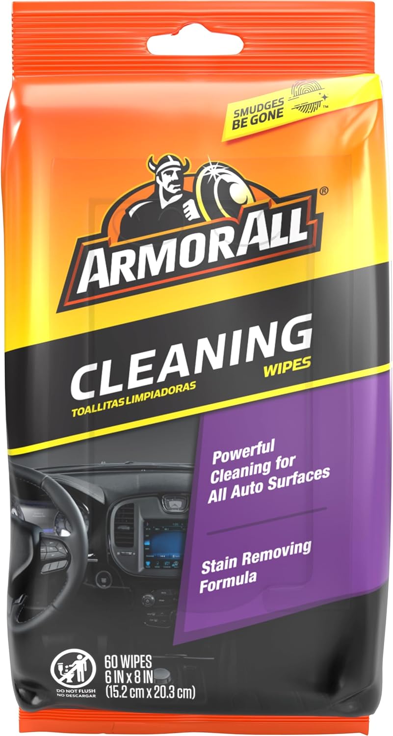 Armor All Car Interior Cleaner Wipes, Interior Cleaning Wipes for Cars, Trucks