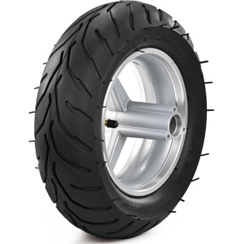 110/50-6.5” Mini Bike Wheel Rear Tire, Rubber Wheel Tire and Rim Package