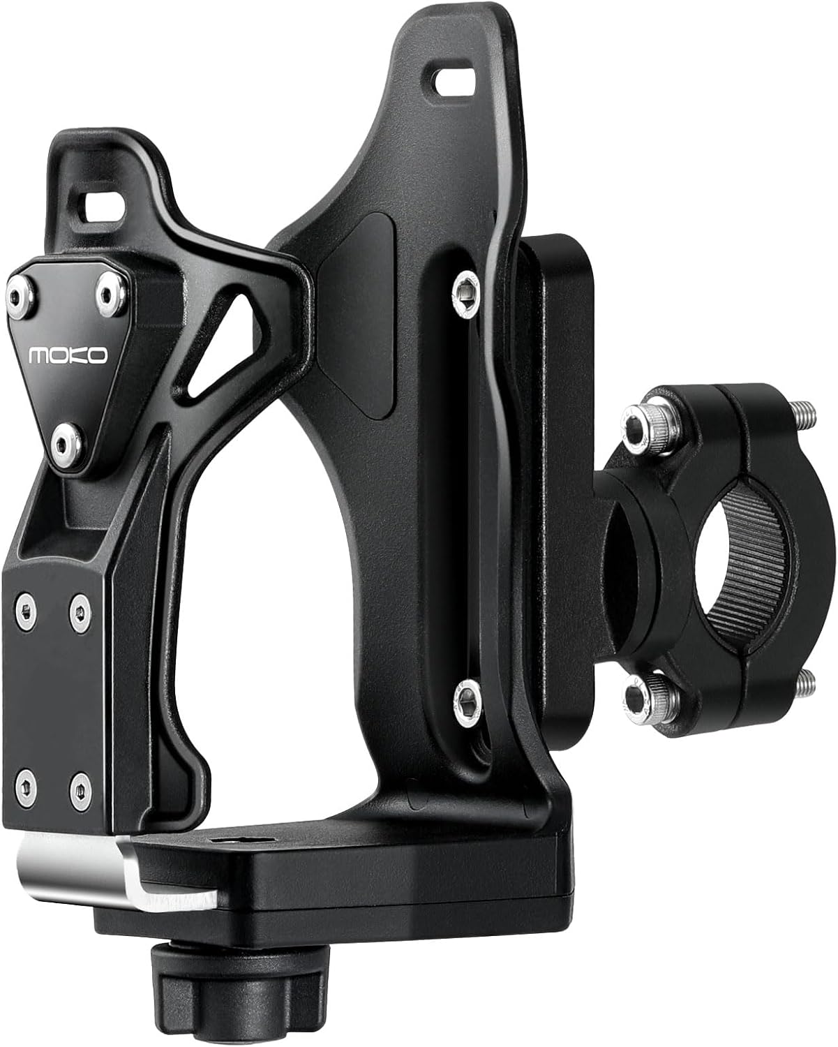MoKo Bike Water Bottle Holder, Adjustable Bike Water Bottle Cage for 1.9-3.6"