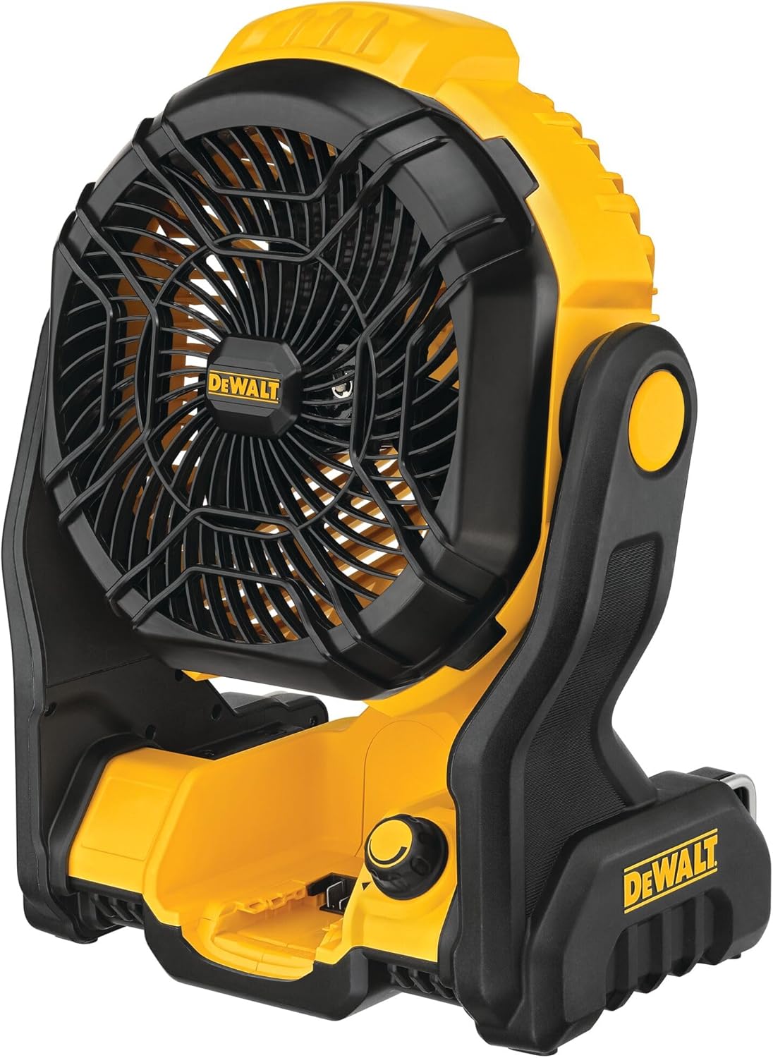 DEWALT 20V MAX Portable Fan, Battery Powered Rechargeable Cordless Shop Fan