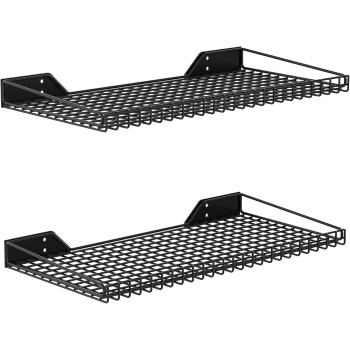 WALMANN 2 Pack Garage Wall Shelf, 23.5" x 12" Wall Mounted Storage Shelves