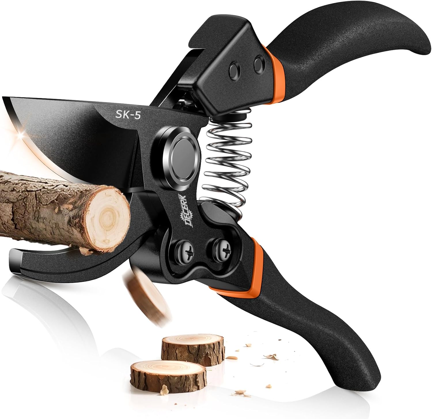 DECERK® 8.5" Professional Pruning Shears - Cuts 4X Easier with Ultra Sharp