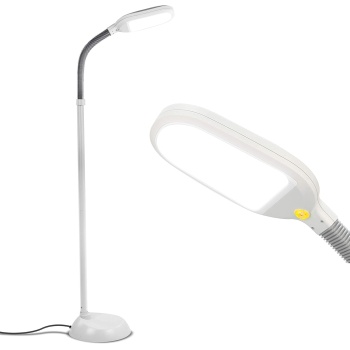 Brightech Litespan - Bright LED Floor Reading Lamp for Over Chair Crafts