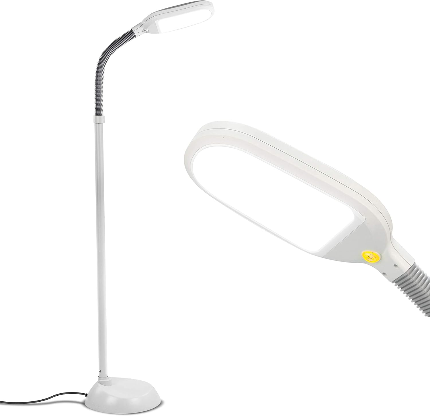 Brightech Litespan - Bright LED Floor Reading Lamp for Over Chair Crafts
