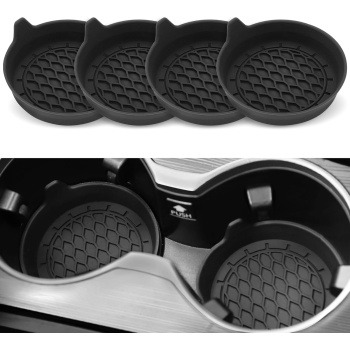 SINGARO Car Cup Holder Coaster, Silicone Cup Holder Insert, Universal Non-Slip