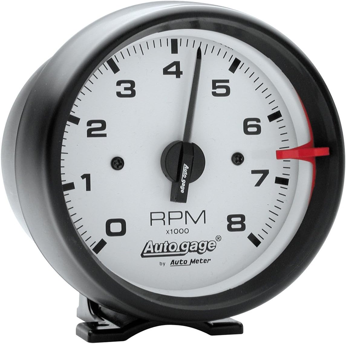 AUTO METER 2303 Autogage White Face Tachometer,3.750 in.