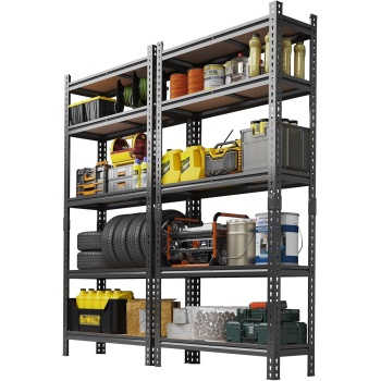 GarveeLife Heavy Duty Adjustable Metal Storage Rack - 5-Tier Utility Shelving