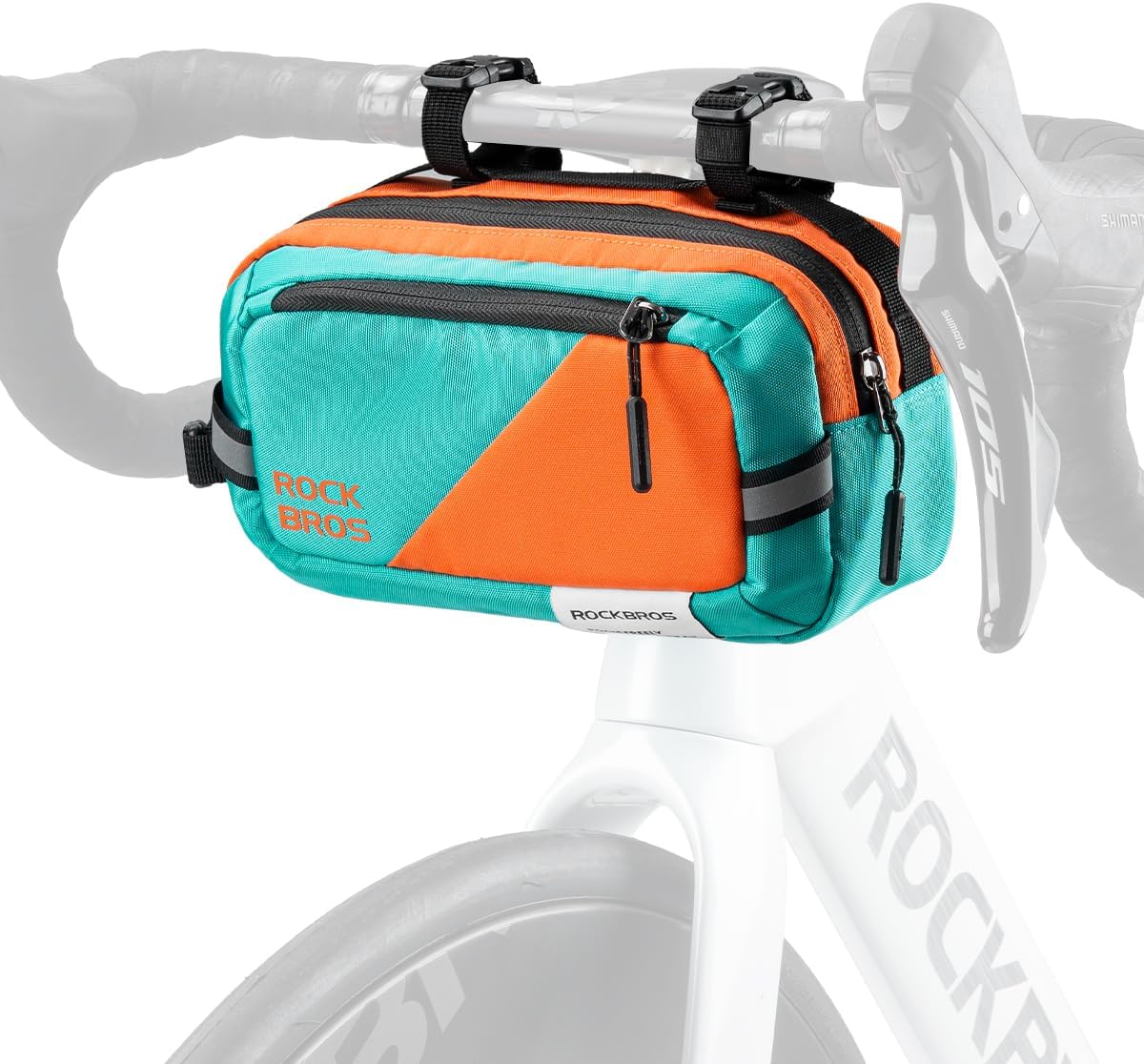 ROCKBROS Bike Handlebar Bag Large Capacity Bicycle Handle Bar Bag Quick Release
