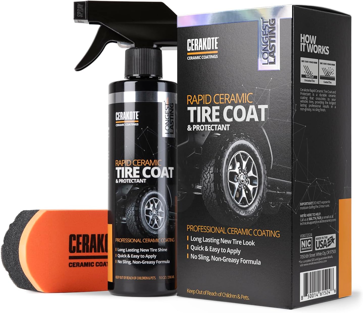 CERAKOTE Rapid Ceramic Tire Coat – Showroom New Tire Shine