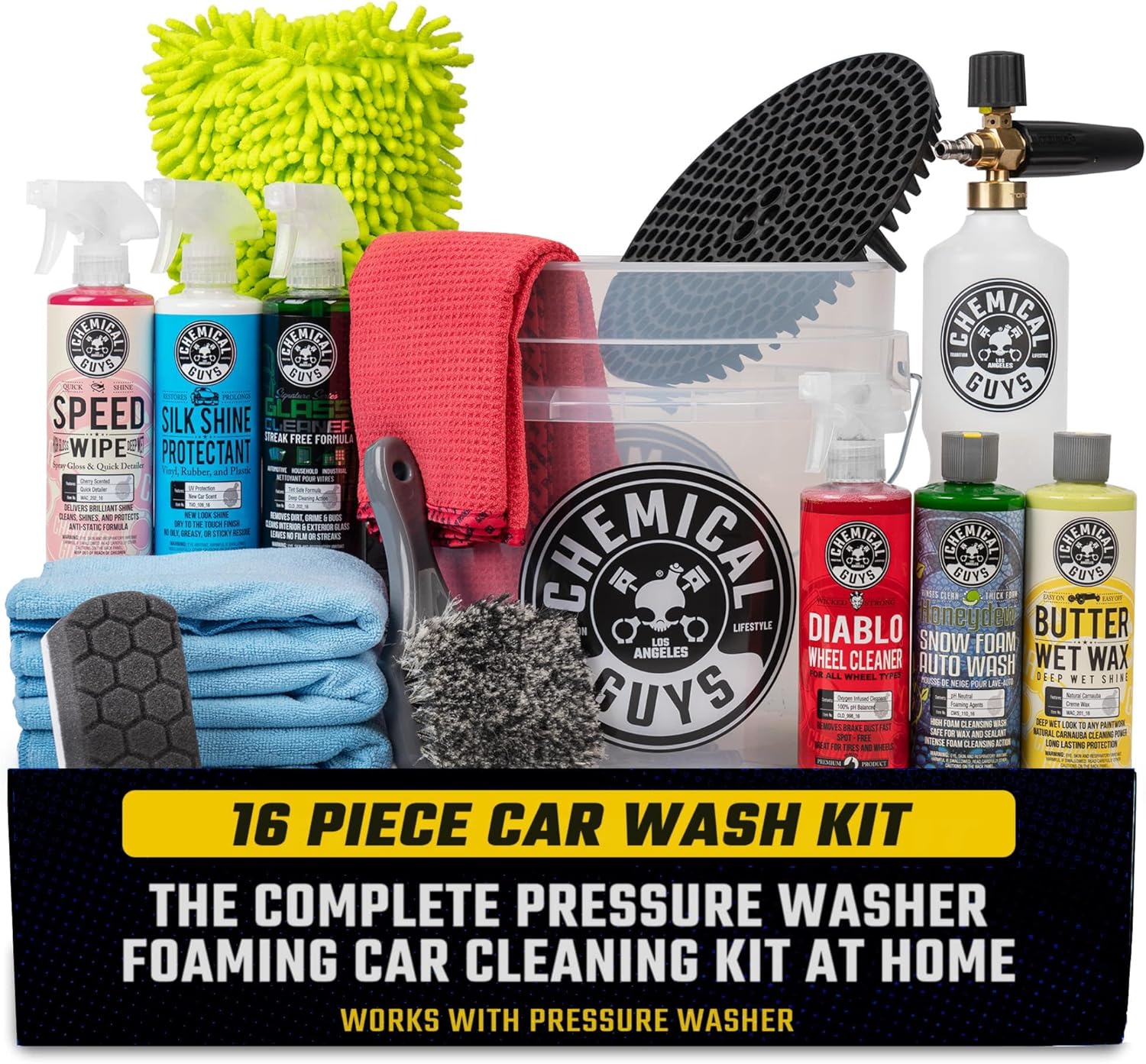 Chemical Guys 16-Piece Arsenal Builder Car Wash Kit with Foam Cannon