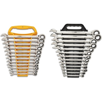 GEARWRENCH 25 Pc. Combination Ratcheting Wrench Set, SAE/MM