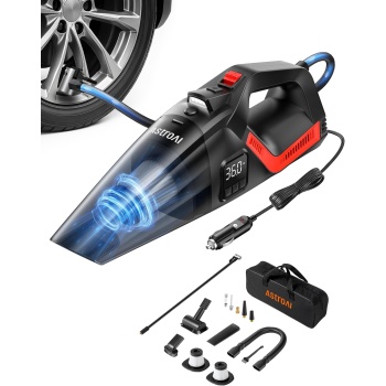 AstroAI 4-in-1 V3 Portable Handheld Car Vacuum Cleaner & Tire Inflator, 150 PSI