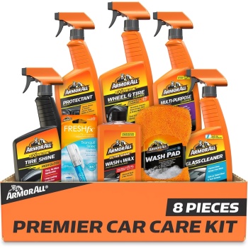 Armor All Premier Car Care Kit, Includes Car Wax & Wash Kit, Glass Cleaner