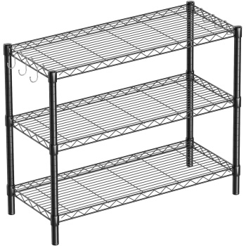 Guan River 3-Shelf Adjustable Metal Shelf Wire Shelving Unit Storage Rack