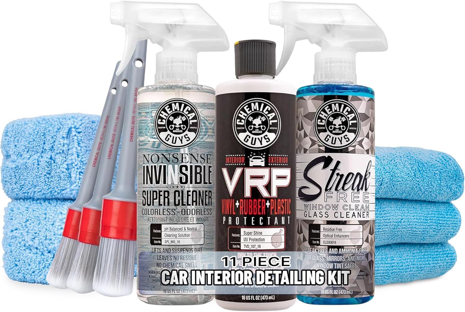 Chemical Guys Car Interior Detailing Kit - VRP Protectant, Nonsense Cleaner