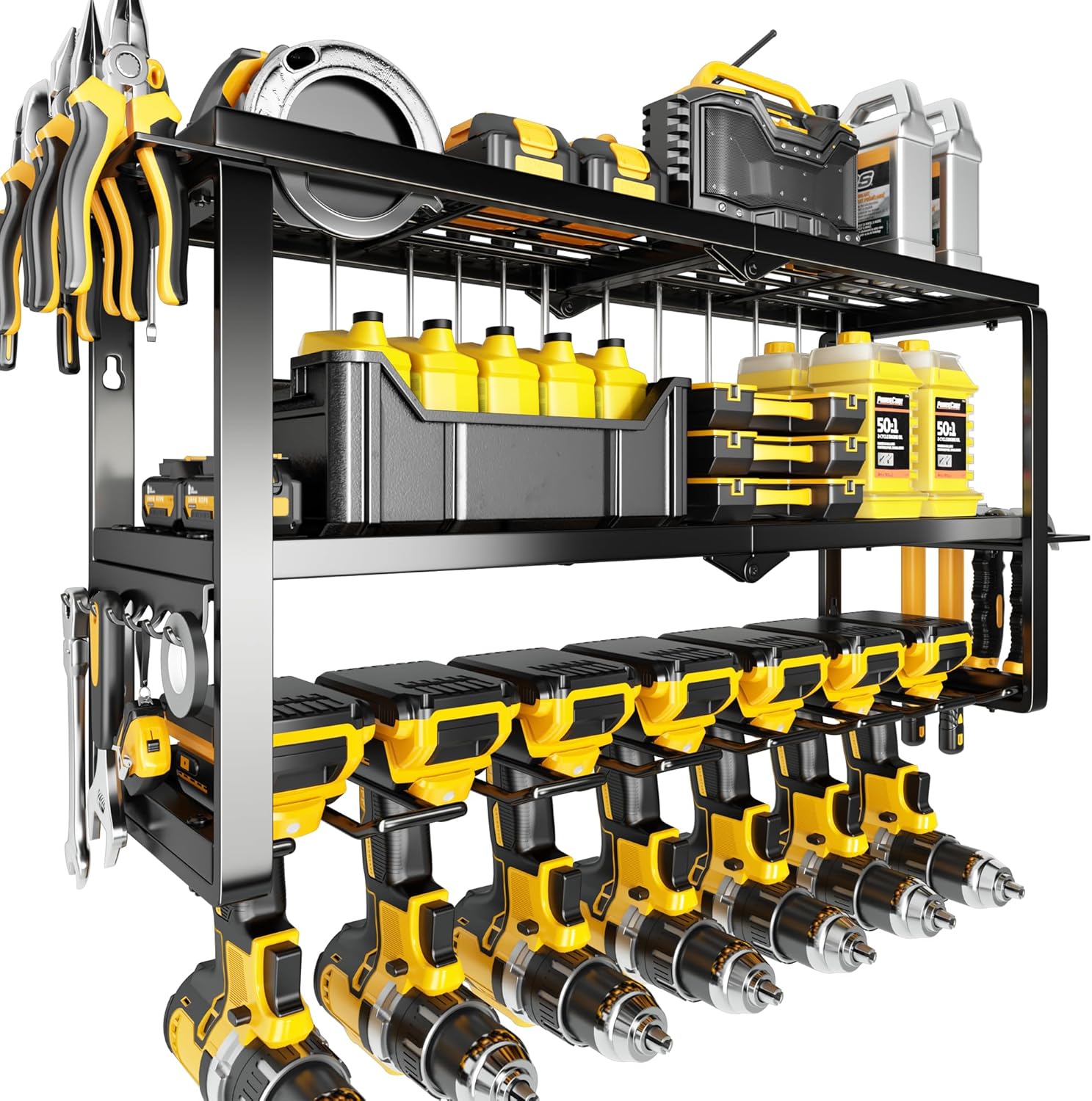 Hipidian Fathers Day Dad Gifts for Men, Power Tool Organizer Wall Mount