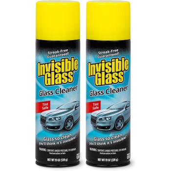 Invisible Glass 91164-2PK Premium Aerosol Glass Cleaner Spray for Car