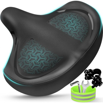 Bicycle Seat, Bike Seat for Women Men Extra Comfort Wide, Oversized Comfortable