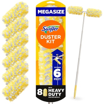 Swiffer Duster Kit with 6 ft Super Extendable Handle, Heavy Duty Starter Kit
