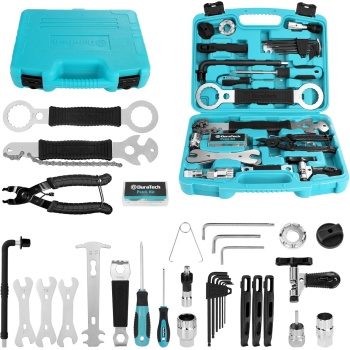 DURATECH 41 Pieces Bike Repair Tools, Complete Bike Tools Kit with Storage Box