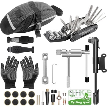 Ultimate 27-Piece Bike Repair Kit - Roadside Emergency Savior with 120PSI Mini