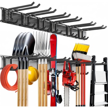 Garage Tool Organizer Wall Mount, 48inch Heavy-Duty Garage Storage System