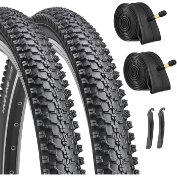 Hycline 2-Pack Mountain Bike Tires Set: 20/24/26/27.5-inch Folding Replacement