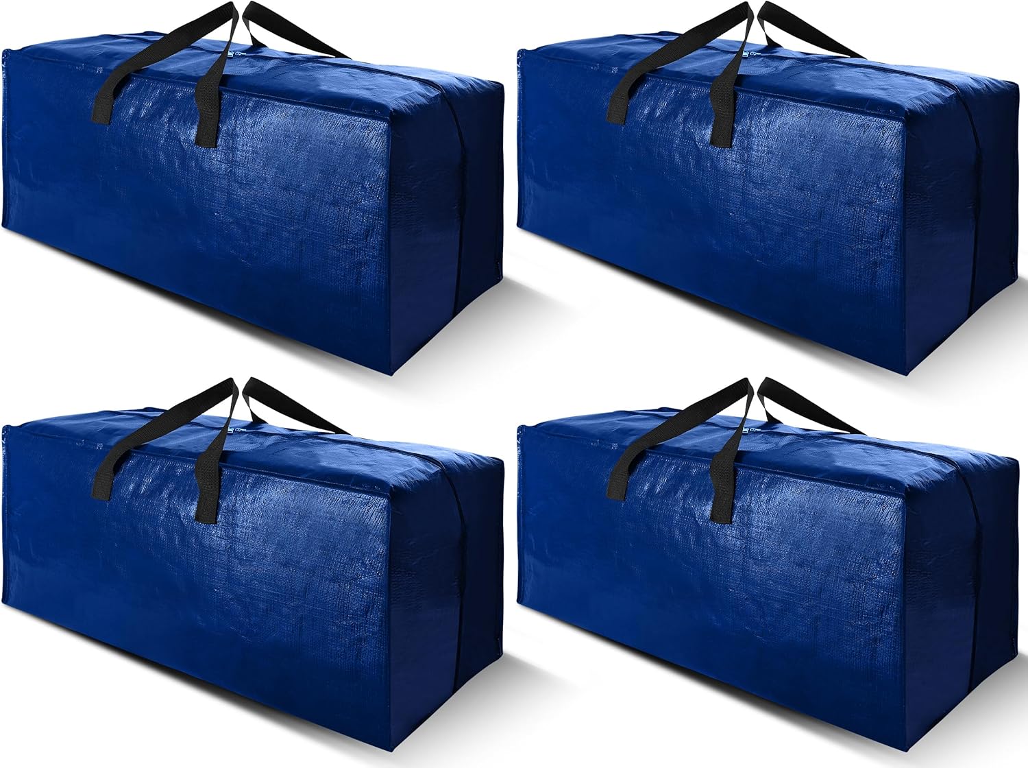 Cosy Family 4 Pack Heavy Duty Extra Large Moving Bags with Backpack Straps