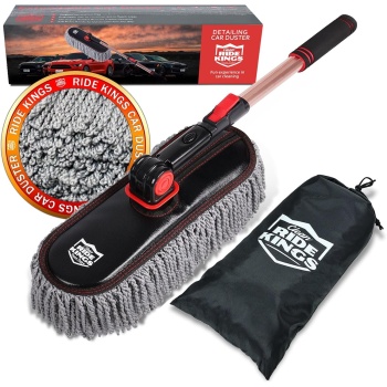 Car Duster Exterior Scratch Free - 27-36" Extendable Handle Microfiber Auto