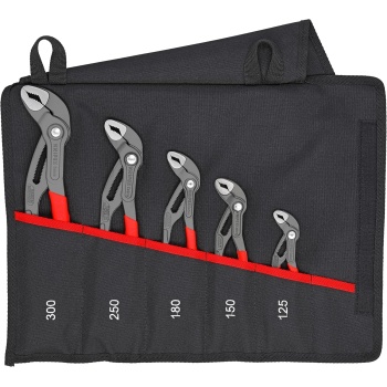 Knipex Tools 00 19 55 S5, Cobra Pliers, 5Piece Set with Tool Pouch