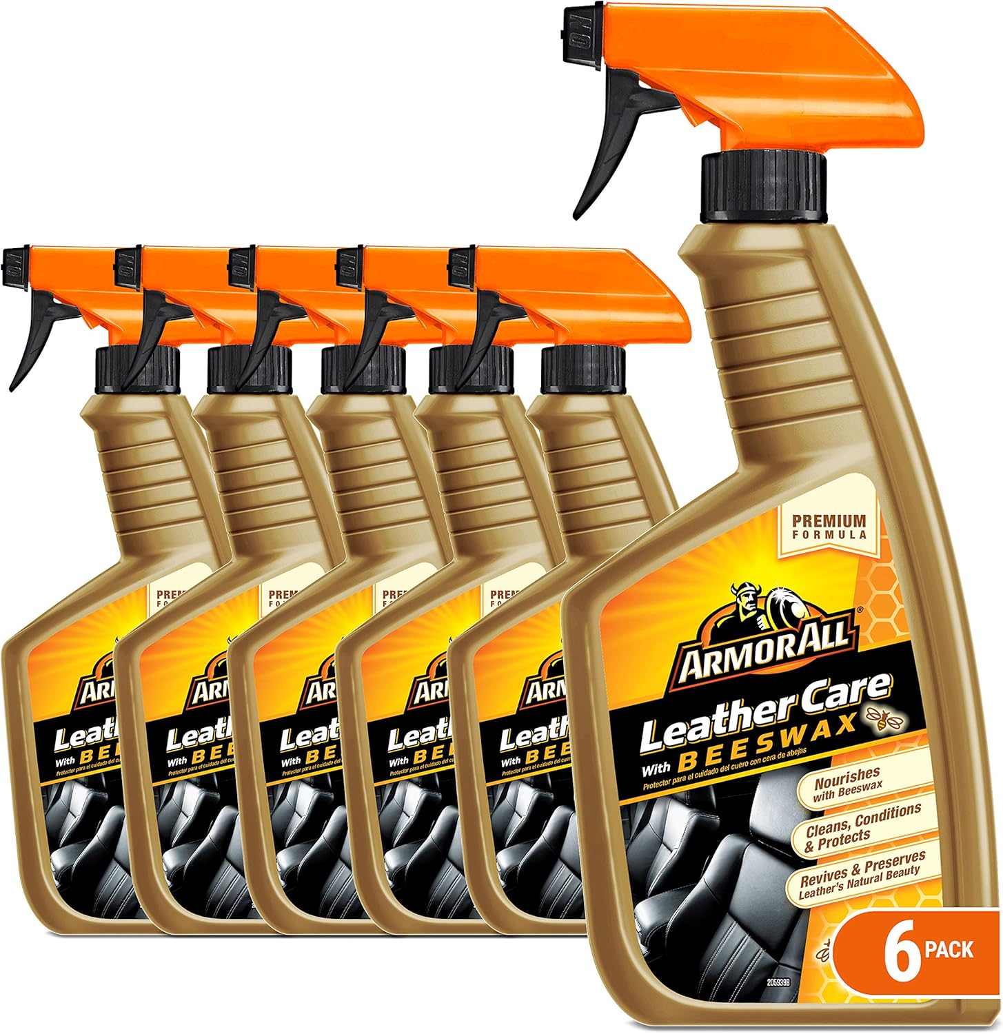 Armor All Car Leather Care Spray Bottle, Cleaner for Cars, Truck, Motorcycle